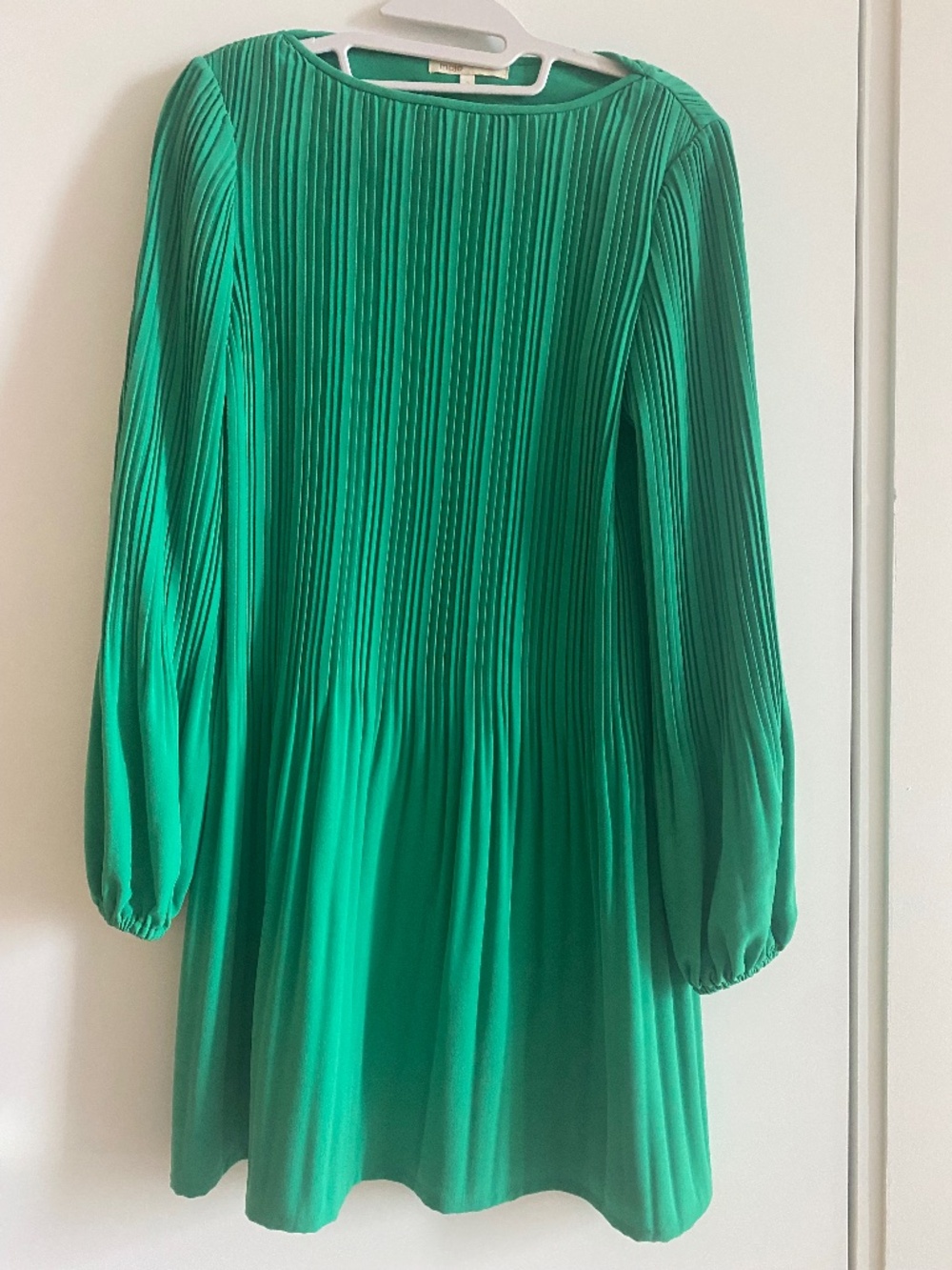 Maje Pleated Mini Dress maje Size 2 / US size 6 Green